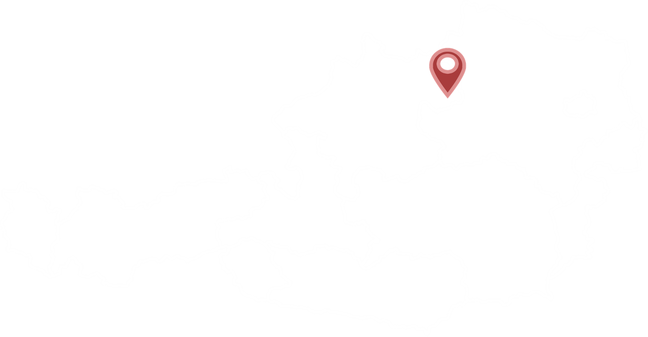 Oestereich Karte mit Stecknadel